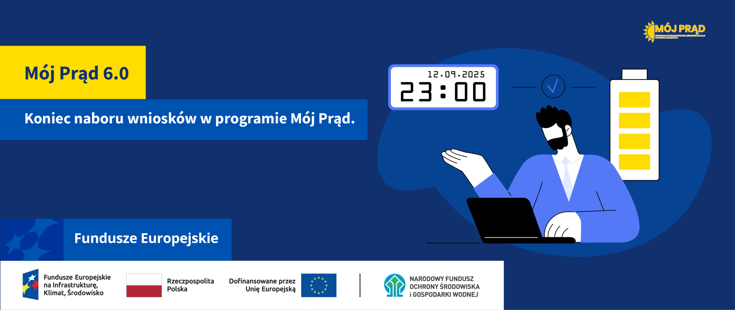 Moj Prąd 6.0 - Koniec naboru wniosków w programie Mój Prąd